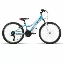 BICI MTB 24" JL-WENTI "MICROSIFT" C/SUSP CELESTE 21VEL