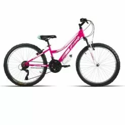 BICI MTB 24" JL-WENTI NIÑA "MICROSIFT" C/SUSP ROSA 21VEL