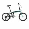 BICI PLEGABLE 20" ALUMINIO 6VEL SHIM. NEGRO/VERDE MATE -Bicicletas Ventas 2023 bici plegable 20 aluminio 6vel shim negroverde mate