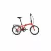 Bici Plegable Aluminio Monty City Source Plegable 6V V-Brake Rojo