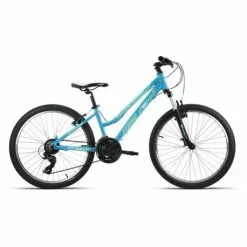 BICICLETA JL-WENTI 24" ALUM SHIMANO SUSP D/MANDO 21V CELESTE 2022