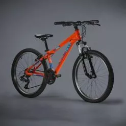BICICLETA JL-WENTI 24" ALUM SHIMANO SUSP D/MANDO 21V NARANJA 2022