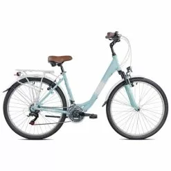 Bicicleta Paseo Aluminio Biocycle Pure Lux Celeste