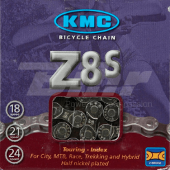 Cadena Kmc Z-8s 116 Pasos Index 6v/7v/8v Color Cromo/gris