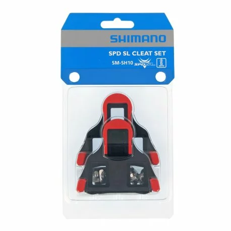 Calas Pedal SPD-SL Shimano SH10 Rojo 0 Grados 3 Calas Pedal SPD-SL Shimano SH10 Rojo 0 Grados