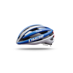 Casco Limar Air Pro White Blue Gazprom Talla M 54-58CM