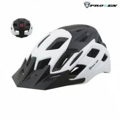 Casco Prowen City Negro/blanco Mate C/luz In-mould