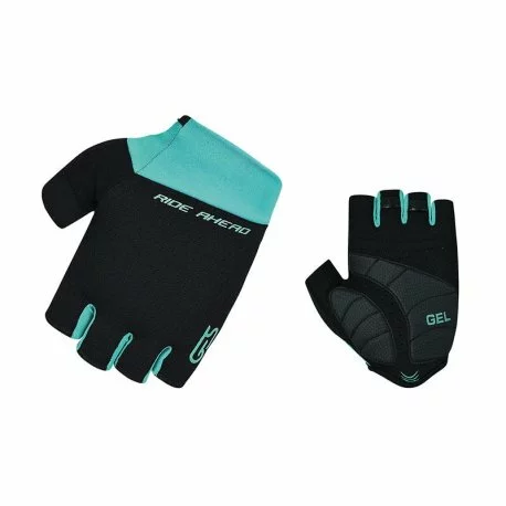Guantes Cortos Ges Master Negro-celeste 3 Guantes Cortos Ges Master Negro-celeste