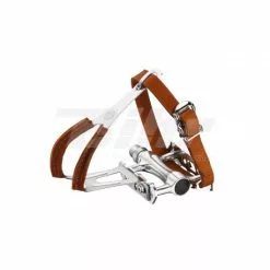 Par Pedales Retro Plataforma Vp-189tr Con Calapie Y Correas De Cuero