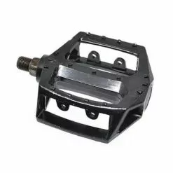 Pedales Bmx De Aluminio En Negro Rosca Fina