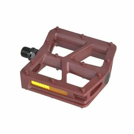 Pedales Bmx Nylon Rojo 9/16" 110x100mm Union 3 Pedales Bmx Nylon Rojo 9/16" 110x100mm Union