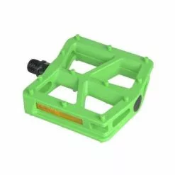 Pedales Bmx Nylon Verde 9/16" 110x100mm Union